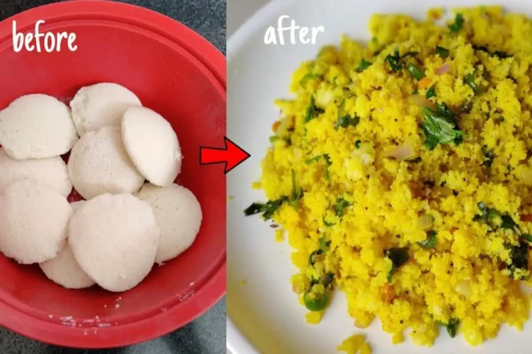 Idli Upma with leftover Idli