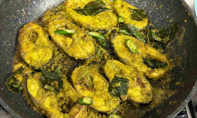 Restuarant Style Kanthari(Green Chilli)Tawa Fish