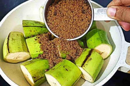 പച്ചക്കായ വച്ച് തയ്യാറാക്കാവുന്ന രുചികരമായ ഒരു ഹൽവ!