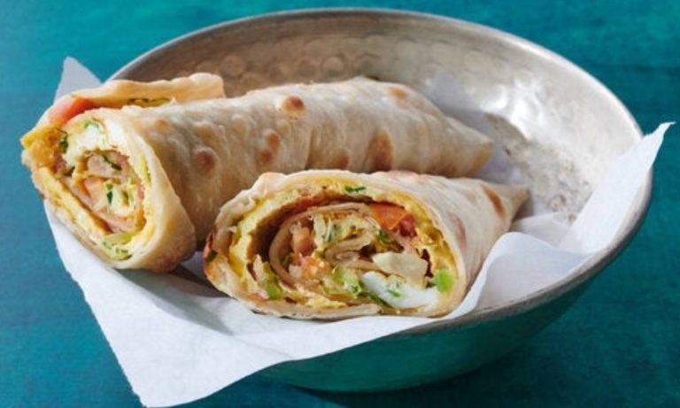 Easy Chappathi Egg Roll Recipe