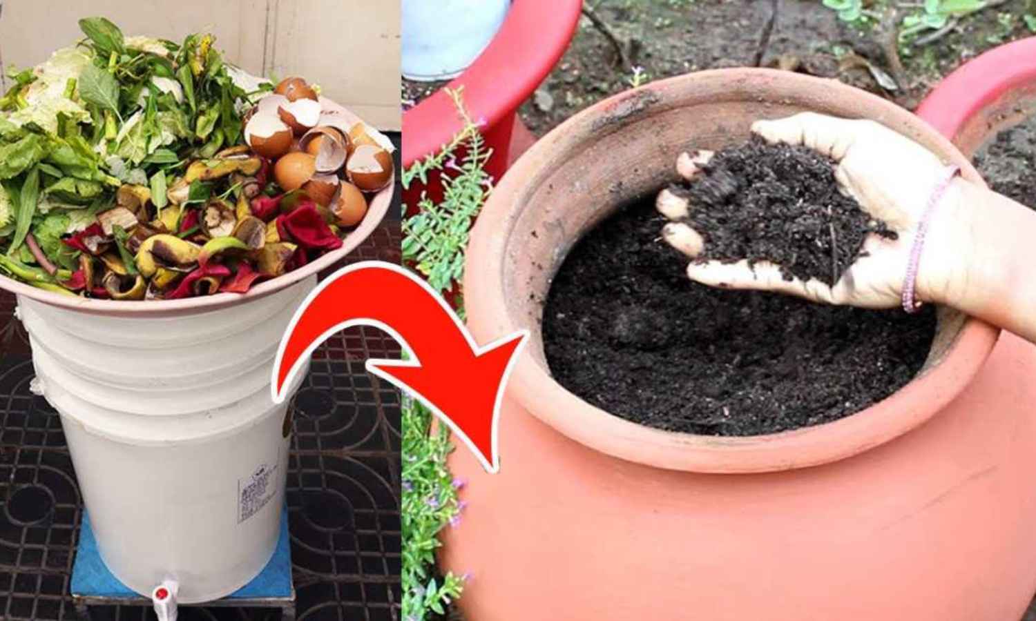 Easy Kitchen Compost Making Idea