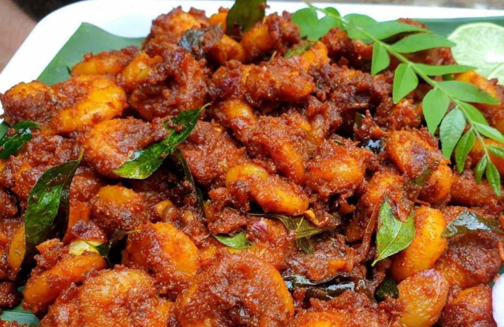 Kerala Style Prawns Roast Recipe