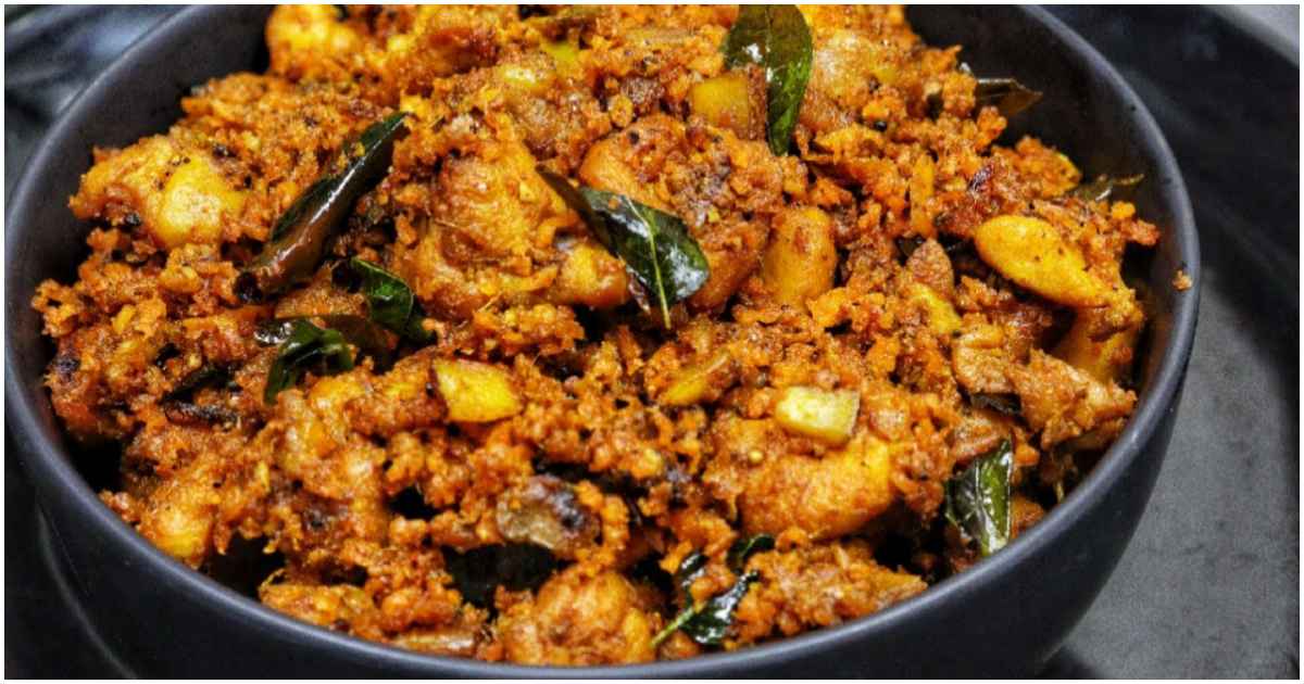 Spicy Chicken Thoran Recipe